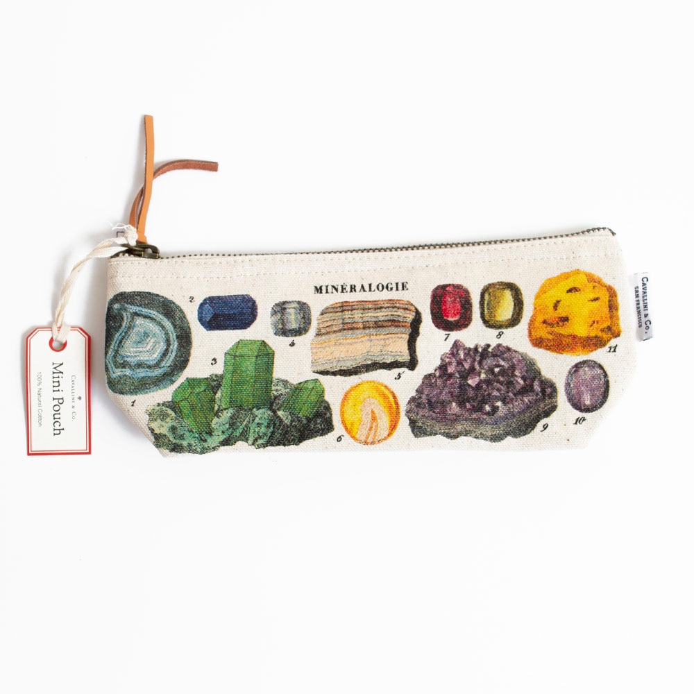 Cavallini, Pencil Pouch, Minerology